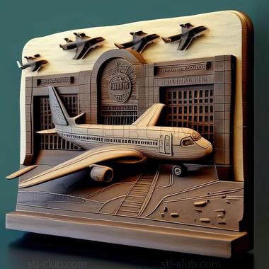 3D model Old Airport in Qatar (STL)